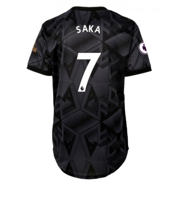 Arsenal Bukayo Saka #7 Bortedrakt Kvinner 2022-23 Kortermet